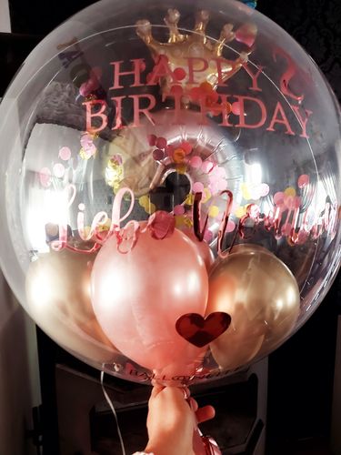Customer photo review of Purple Feder Designer Ballon