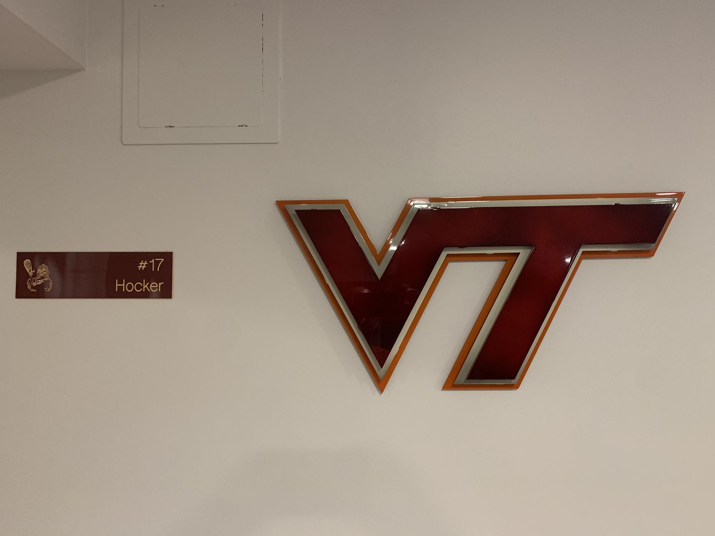 Customer photo review of Virginia Tech 3 Layer "VT" 3D Vintage Metal Art 25.5" x 12"