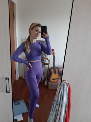 Customer photo review of Legging de sport ATHLETIC Violet