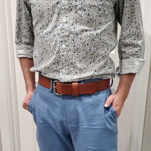 Customer photo review of No.6 | 'Buck Brown' Rugged Leather Men's Belt (w/ Chicago Screws)