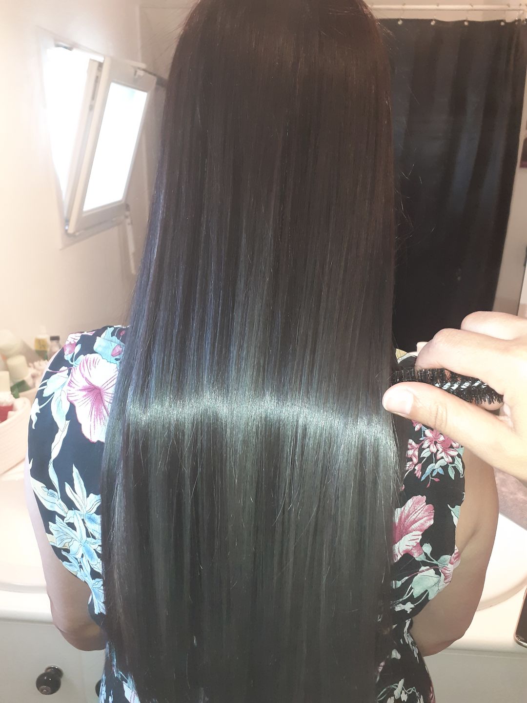 Customer photo review of Salvatore Blue Gold System Tanino Hair Restructuring Treatment Kit 2x1L