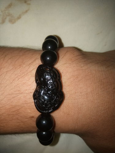Customer photo review of Feng Shui Wealth Beads Bracelet