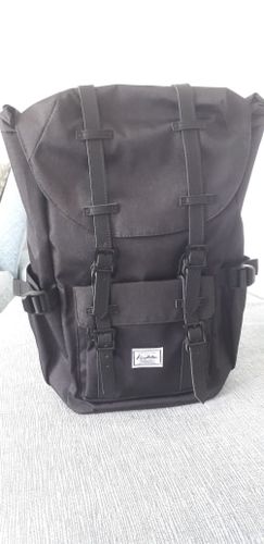 Customer photo review of Back On Campus Canvas Backpack