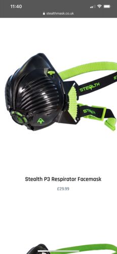 Customer photo review of Stealth P3 Respirator Facemask