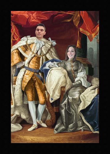 Customer photo review of The Royal Couple - Custom Canvas