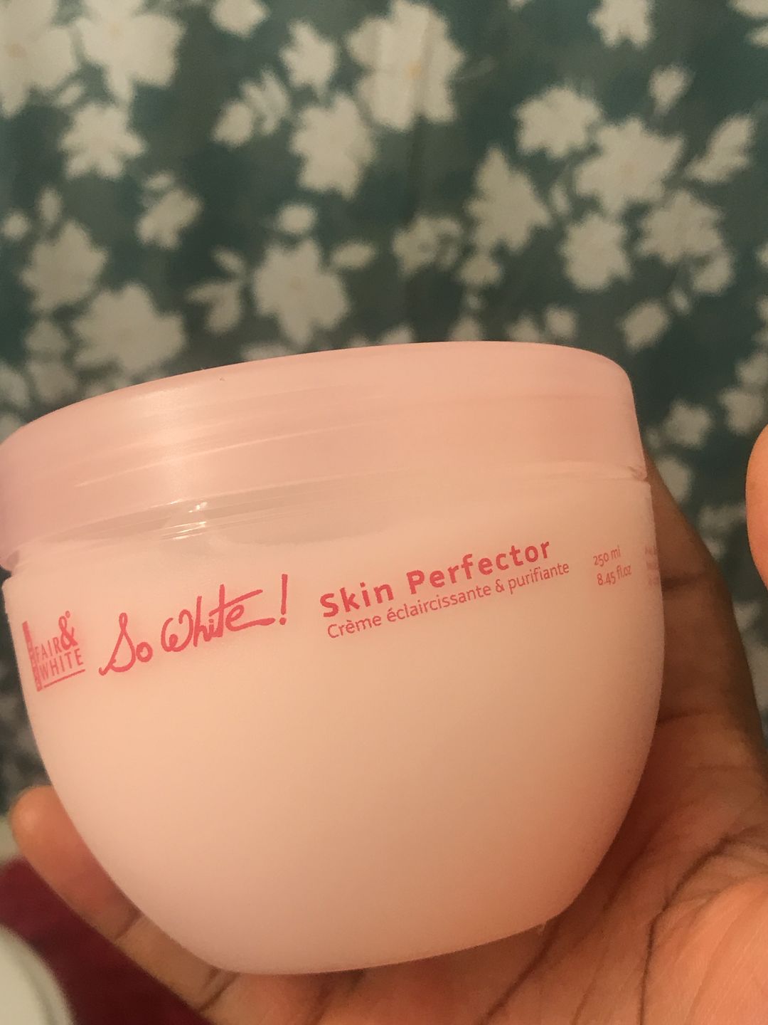 Customer photo review of Fair and White So White Skin Perfector Purifying Cream 250ml / 8.4 fl oz
