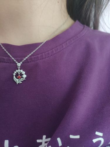 Customer photo review of White Pond Sterling Silver Necklace