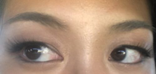 Customer photo review of Rose Quartz Magnetic False Eyelashes