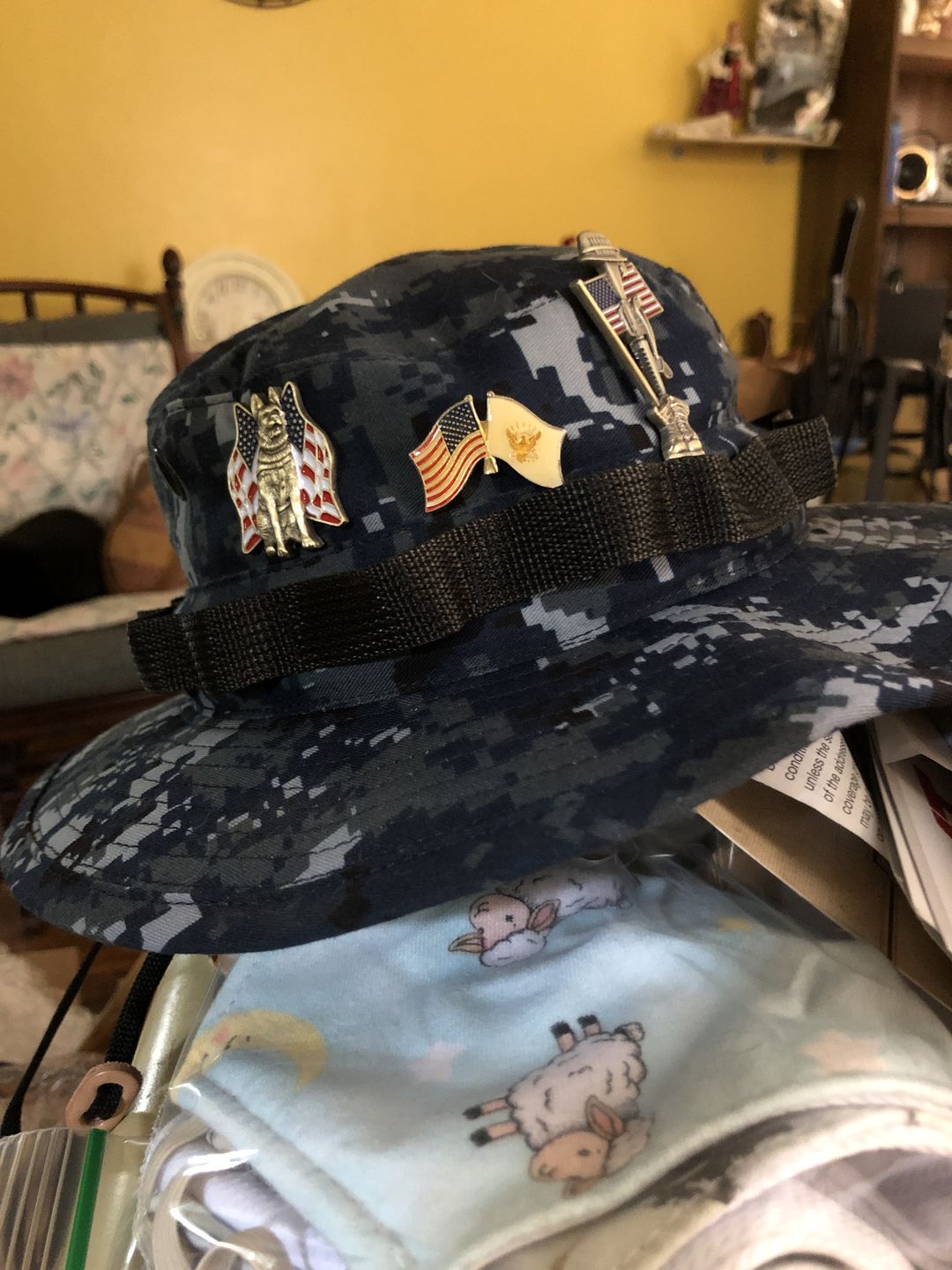 Customer photo review of K-9 Veteran Pin