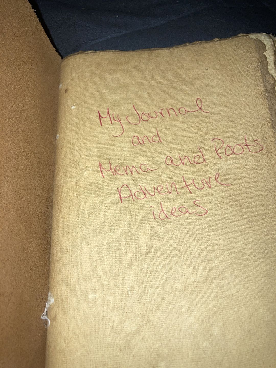 Customer photo review of Vintage Leather Journal – Deckle Edge Paper