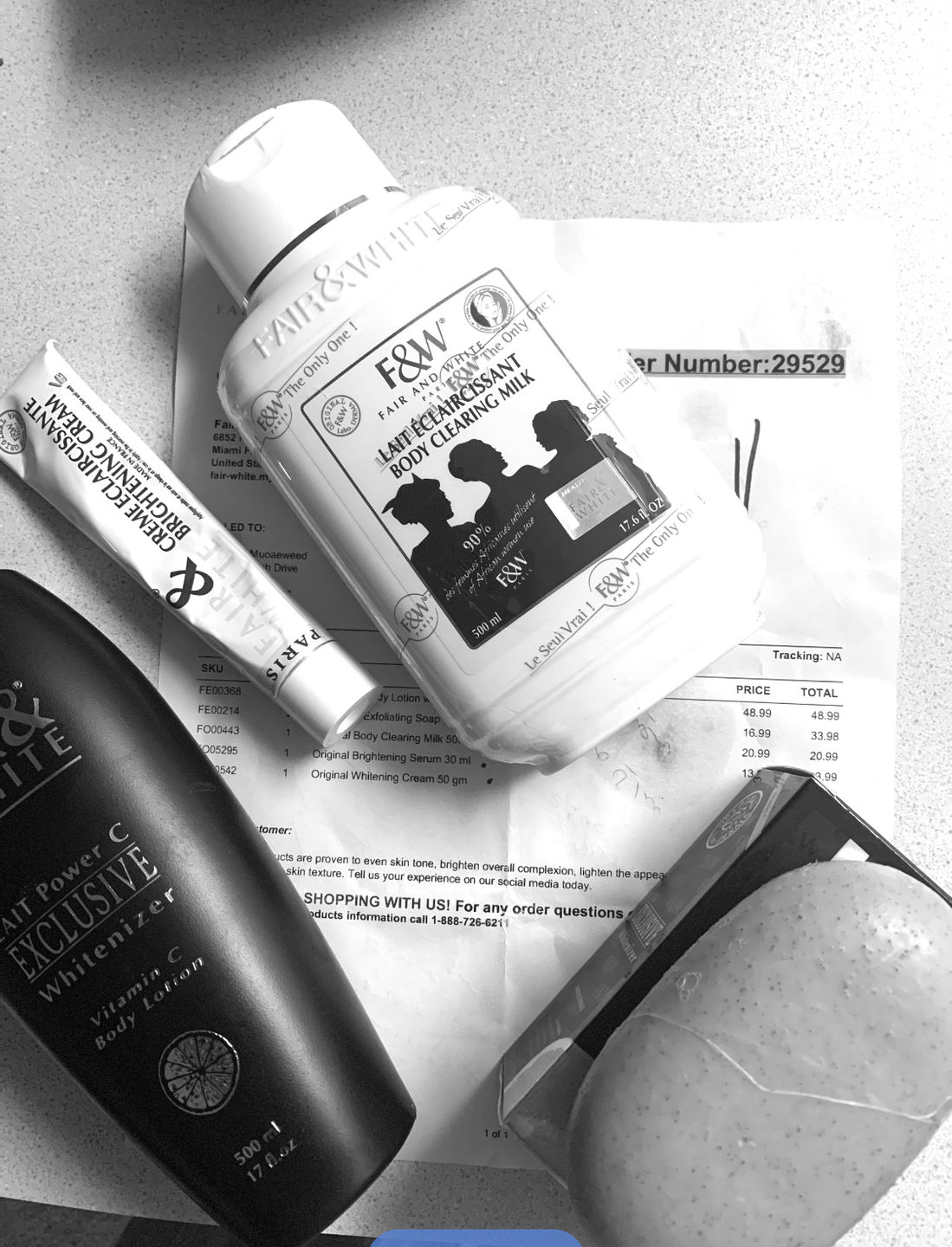 Customer photo review of Fair & White Exclusive Exfoliating Soap with Pure Vitamin C 7 oz / 200 gr