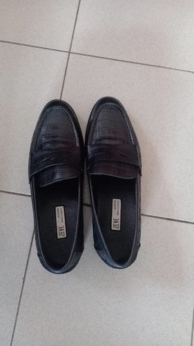 Customer photo review of Penny Loafer - Black Crocodile Leather (Crepe Sole)