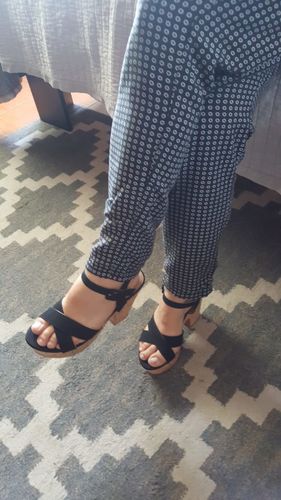 Customer photo review of Plataforma Karina Negro