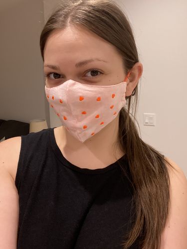 Customer photo review of *PRE-ORDER* SET OF 3 LUCKY CHARM FACE MASKS