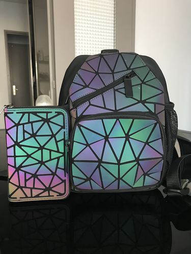 Customer photo review of Sac à dos holographique | Perle
