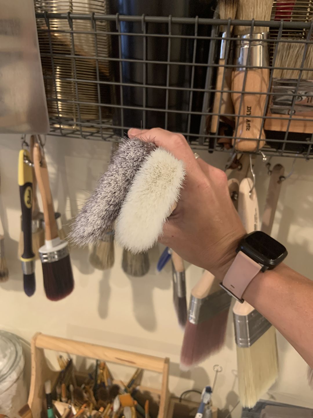 Customer photo review of Wedge Specialty Brush