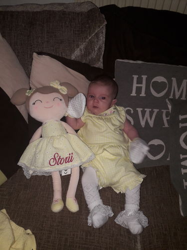 Customer photo review of Personalized Leyadoll (Yellow) with Gift Bag