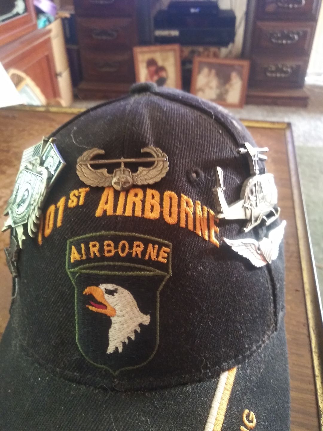 Customer photo review of Huey Helicopter Pin