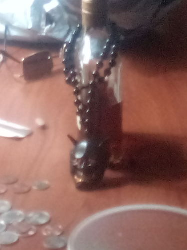 Customer photo review of Black Hannya Mask Pendant Necklace (40% OFF)