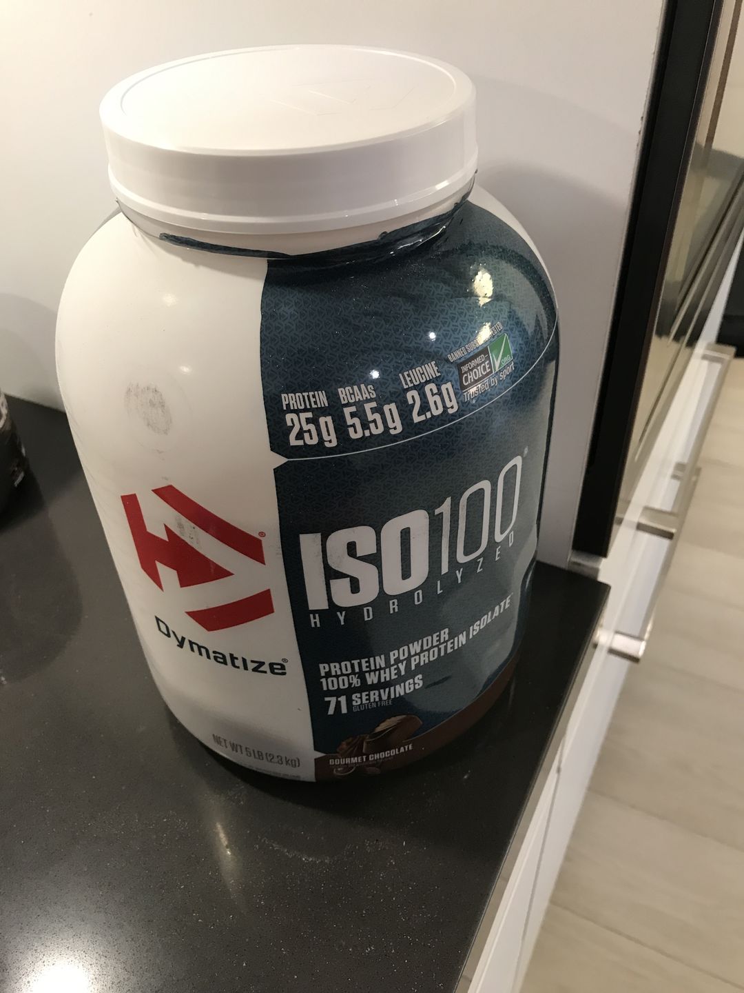 Customer photo review of Dymatize ISO100 Hydrolyzed Proteina Hidrolizada 5 Lb