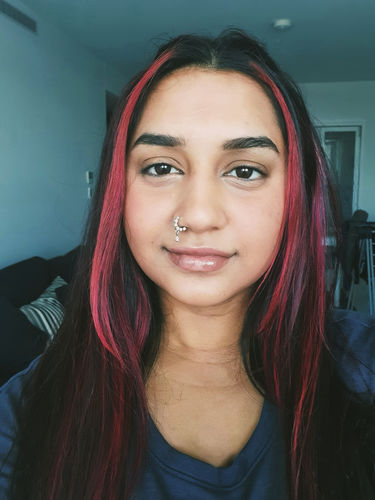 Customer photo review of Classic Pierced Nose Ring