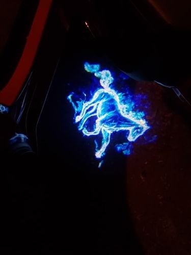 Customer photo review of 2 X Wireless Car Door Projector Lights (Custom Logo Available - Suits Any Car)