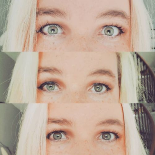Customer photo review of Icoloured® HD Chocolate Colored Contact Lenses