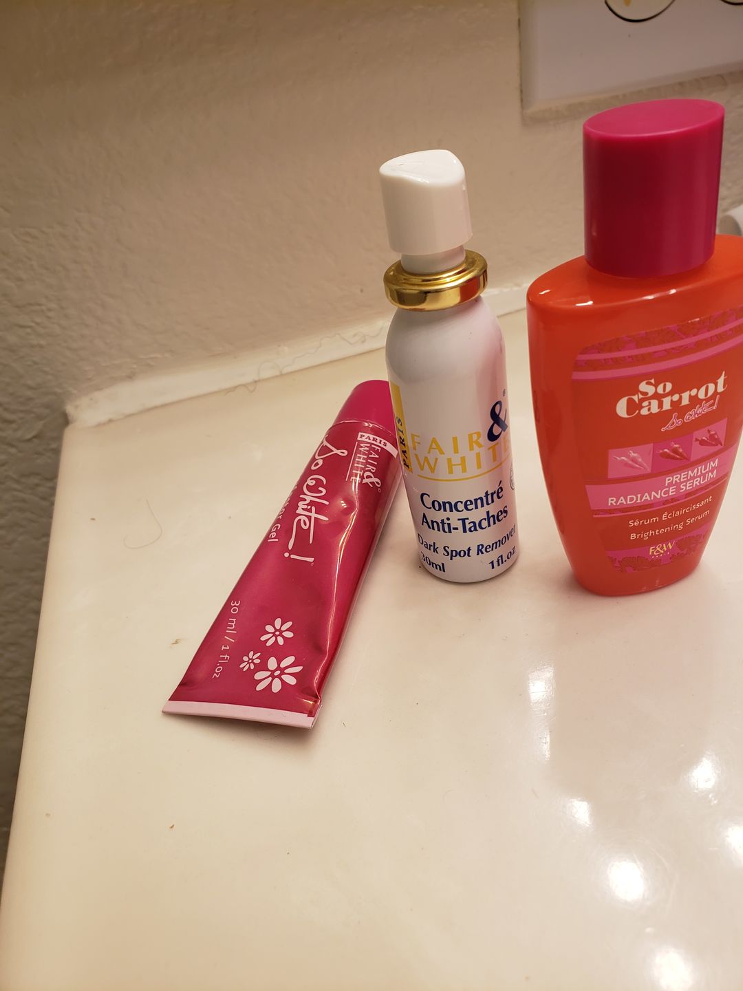 Customer photo review of Fair and White So Carrot Brightening Serum 30ml / 1 fl. oz