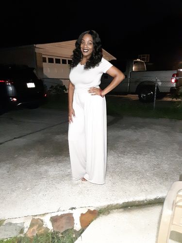 Customer photo review of Flow With Me Wide Leg Pants Set (Oatmeal)