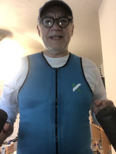 Customer photo review of Men's Zipper Neoprene Sauna Vest