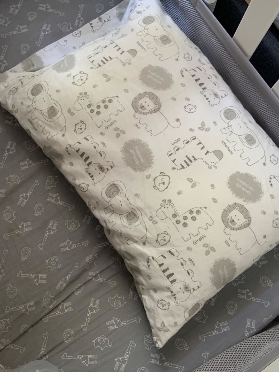 Customer photo review of Toddler Pillow with Cute Pillowcase