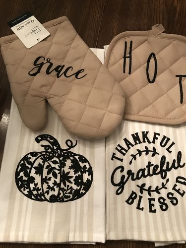 Customer photo review of Mesh Stencil - 2 pack - Thankful, Grateful, Bless - 5.5 x 8.5