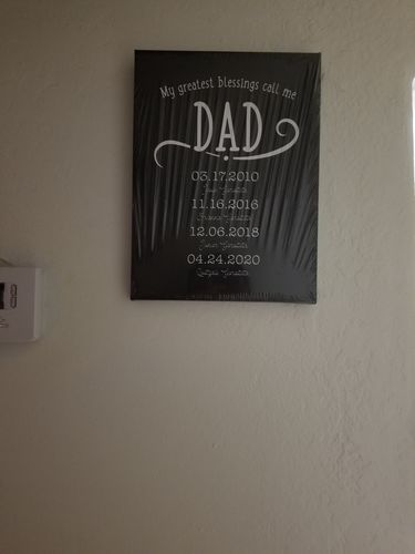 Customer photo review of My Greatest Blessings Call Me Dad