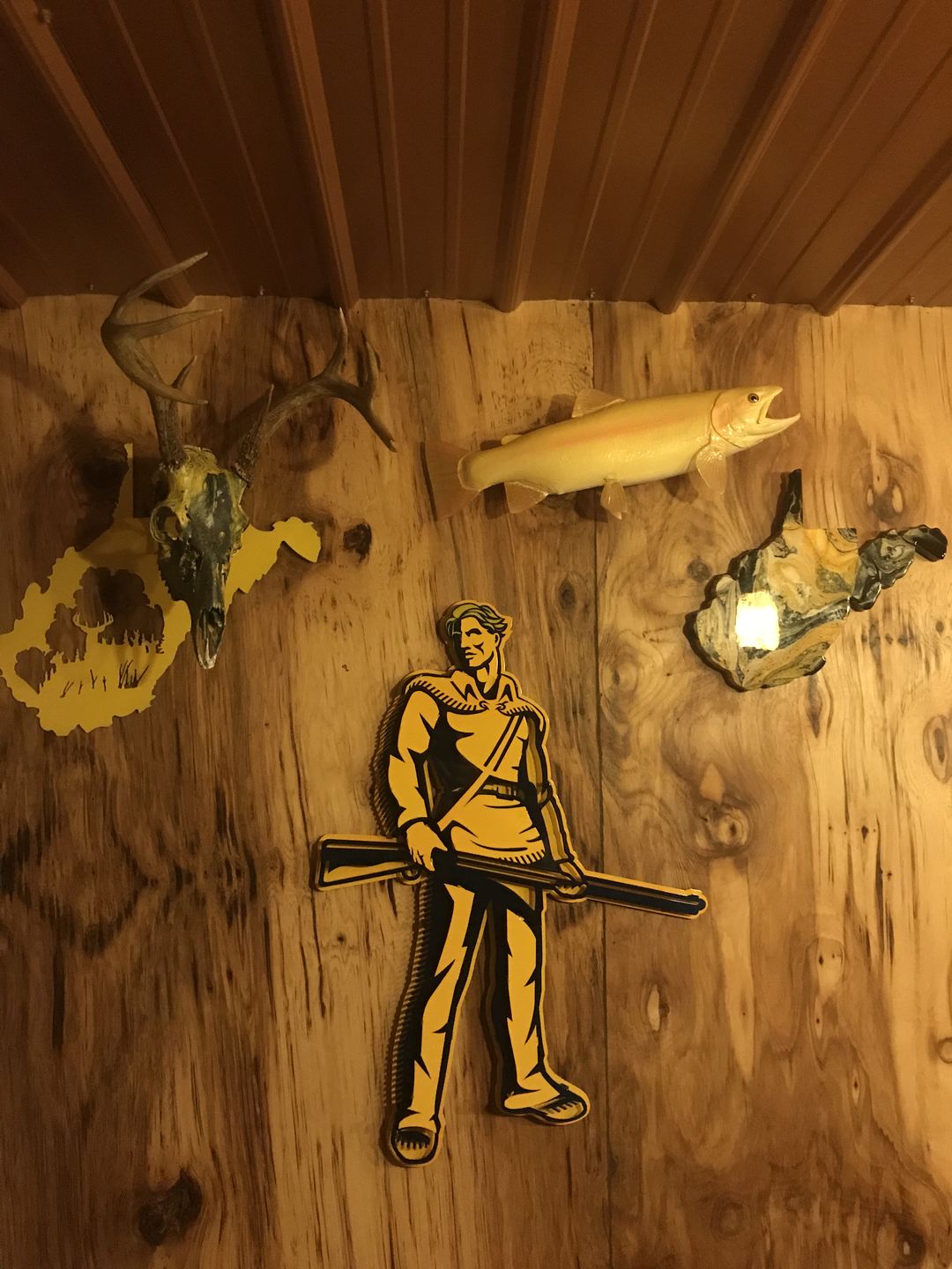 Customer photo review of West Virginia University 3D Metal Artwork "MOUNTAINEER" 28" x 20"