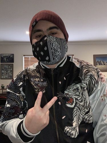 Customer photo review of Four Legendary Creatures Sukajan Souvenir Jacket