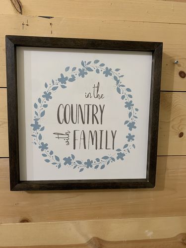 Customer photo review of Mesh Stencil - Wreath Trio Country - 12x12