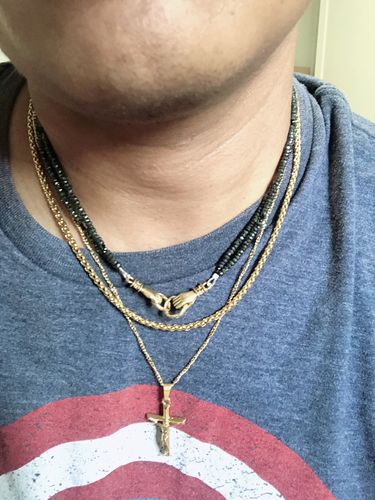 Customer photo review of Crucifix (Gold)