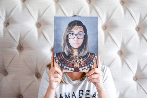 Customer photo review of The Nubian Queen - Custom Canvas