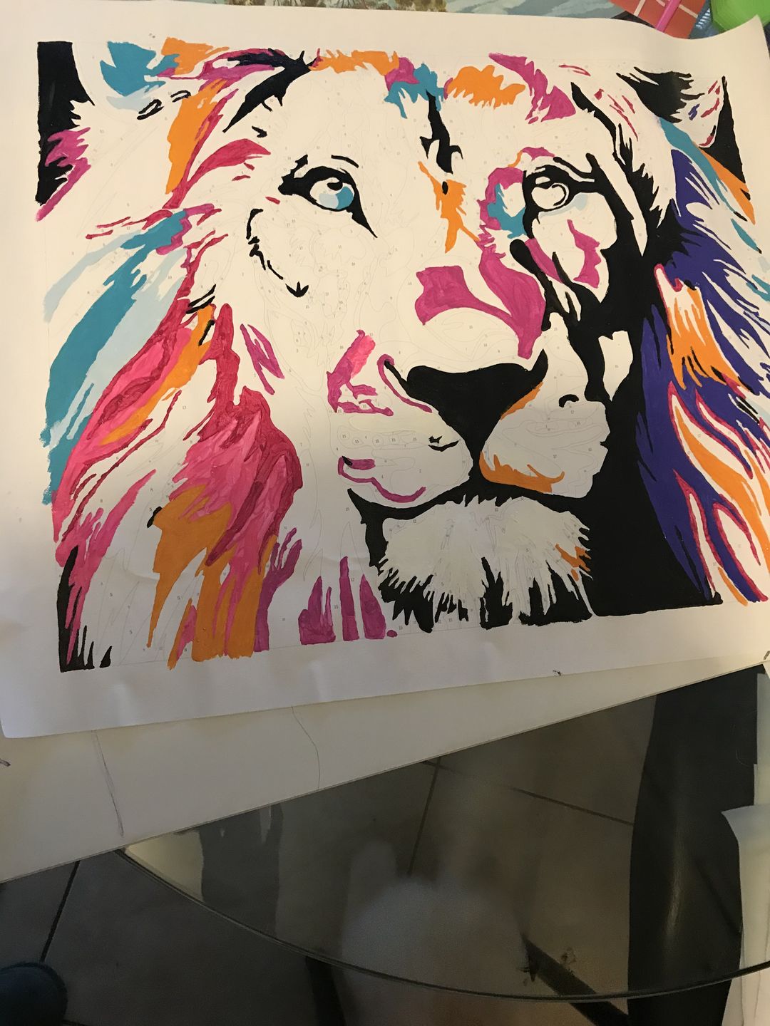 Customer photo review of FREE Paint By Numbers Kit