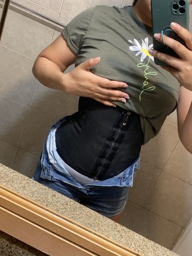Customer photo review of Women's Premium Latex Waist Trainer Corset