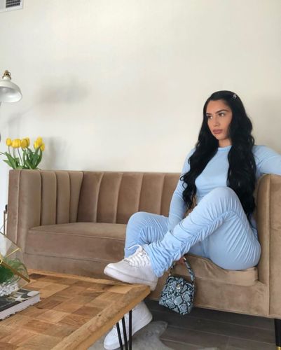 Customer photo review of Fashion Long Sleeve Top Trousers Sports Set