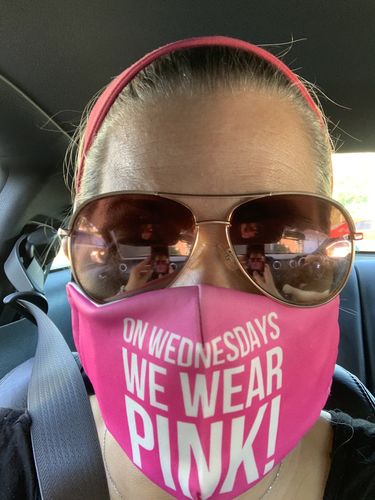 Customer photo review of PINK MASK - ADD ON ITEM ONLY - SEE BELOW