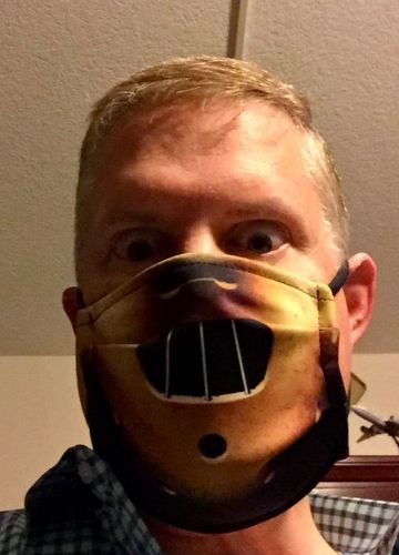 Customer photo review of DOCTOR LECTER FACE MASK
