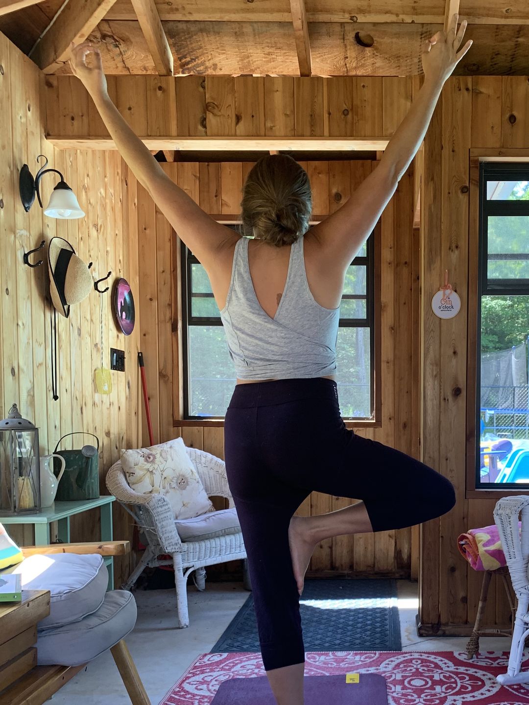 Customer photo review of Organic Cotton Slouchy Capri Pants