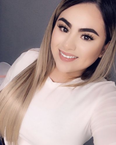 Customer photo review of Tape in Hair Extensions 100% Remy Human Hair Balayage Ombre 20 Pieces 50 Grams (2/8/613)