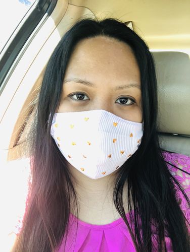 Customer photo review of *PRE-ORDER* SET OF 3 PASTEL FACE MASKS