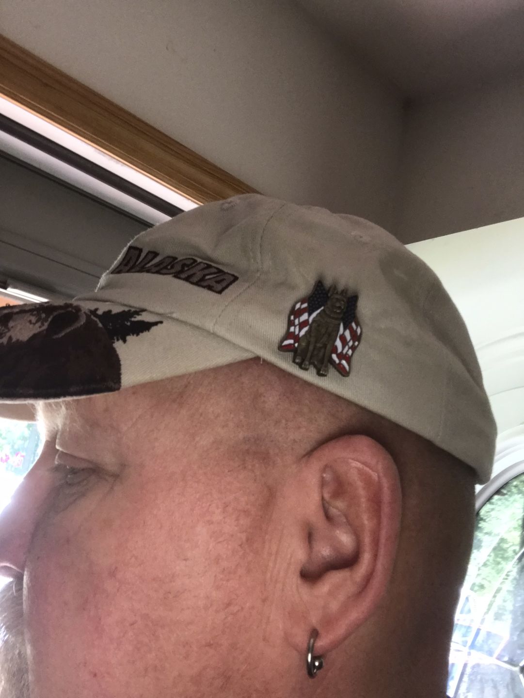 Customer photo review of K-9 Veteran Pin