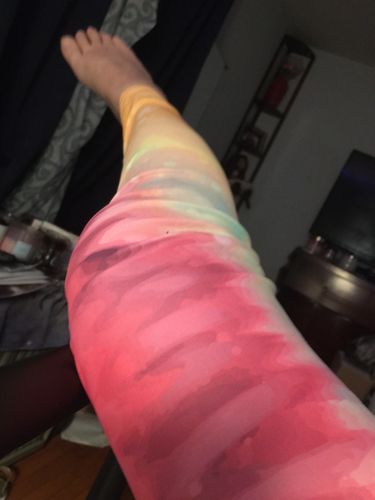 Customer photo review of Colorful Dye Leggings