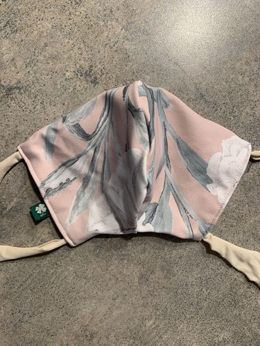 Customer photo review of LIMITED EDITION  Rose Camellia Barrier Mask  READY TO SHIP