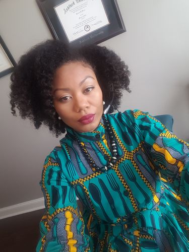 Customer photo review of African Ankara Kayin dress